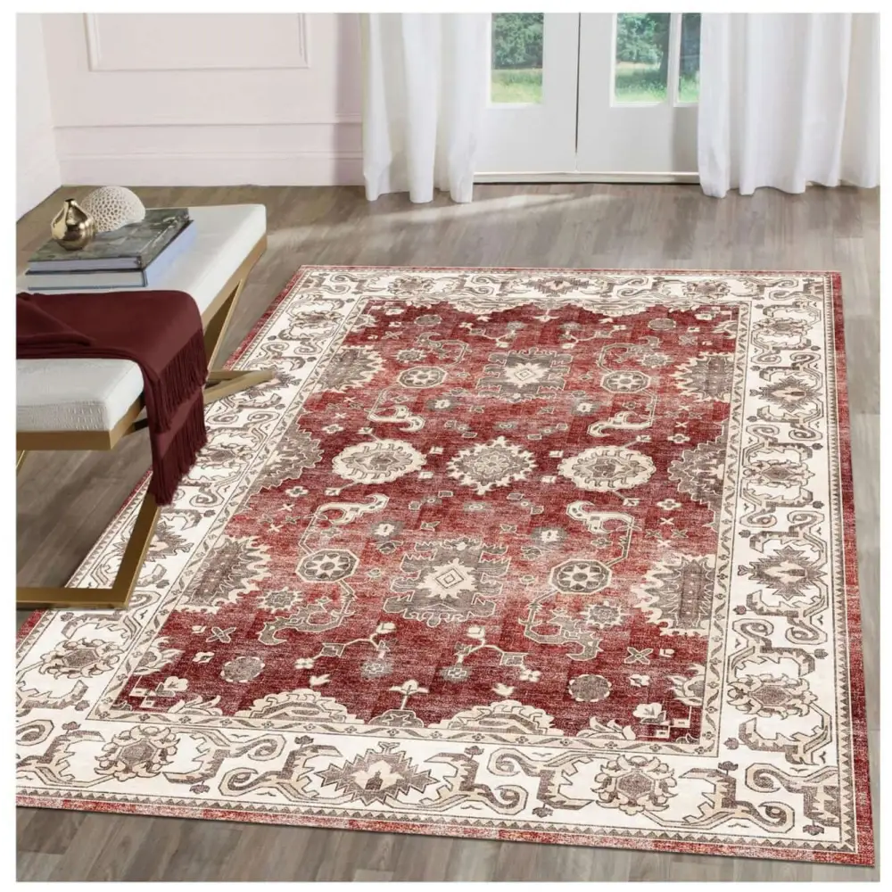 Jasru Vintage Washable Rug - Rugs