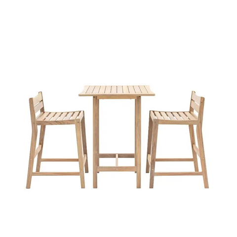 Java High Bar Stool & Table Set - outdoor table and chairs