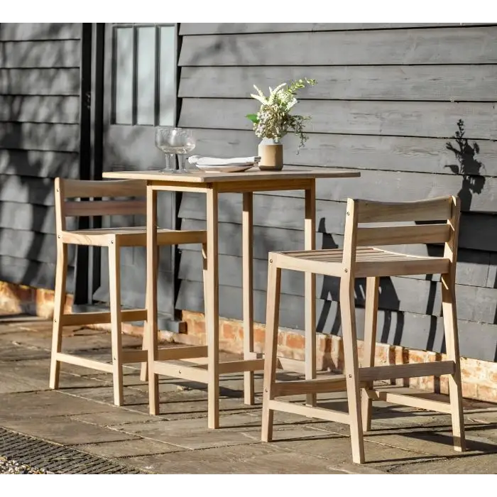 Java High Bar Stool & Table Set - outdoor table and chairs