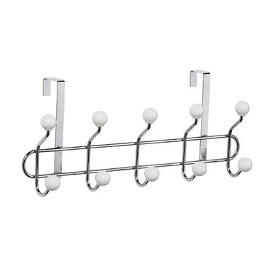 Jaxen Over Door Hanger with 10 Ceramic Ball Hooks