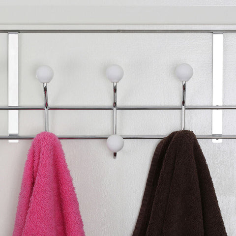 Jaxen Over Door Hanger with 10 Ceramic Ball Hooks