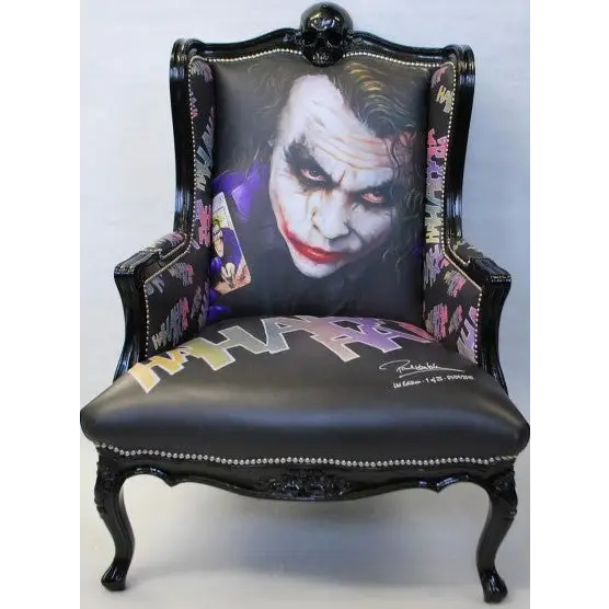 Joker Dark Knight Chair by Paul Karslake - Ltd Edition - Arm Chair