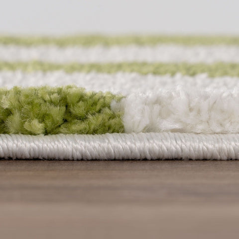 Joli Doodle Green & White Rug
