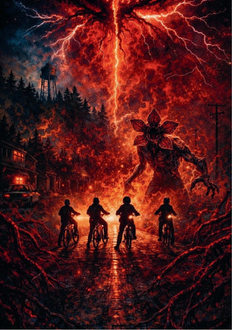 The Upside Down Awakens - Stranger Things Poster