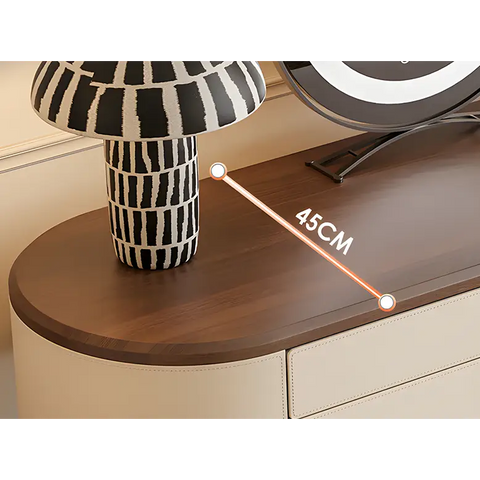 Juana Dressing Tables With Mirror Solid Wood Cream