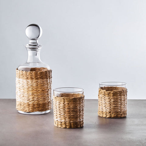Juno Three Piece Glass And Decanter Set