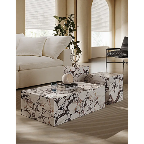 Kabelo Coffee Table Set Sintered Stone/Marble