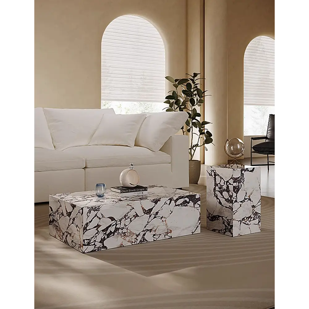 Kabelo Coffee Table Set Sintered Stone/Marble