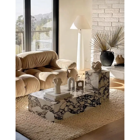 Kabelo Coffee Table Set Sintered Stone/Marble