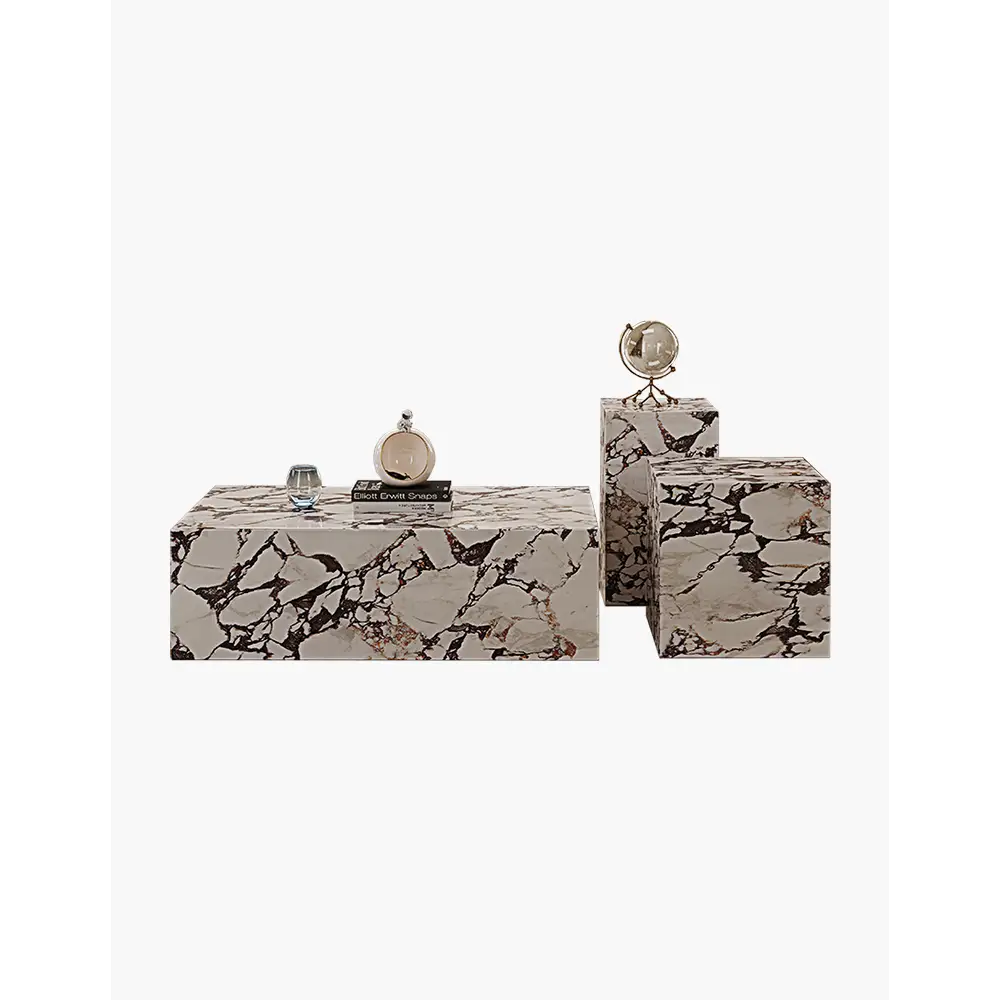 Kabelo Coffee Table Set Sintered Stone/Marble