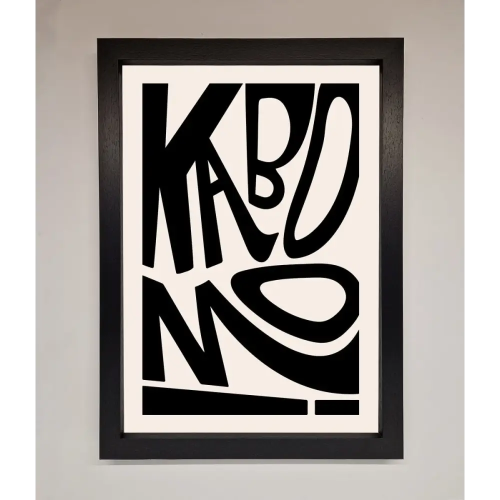 Kaboom Framed Print - A3 (29.7 x 42 cm) / Black - Framed Print