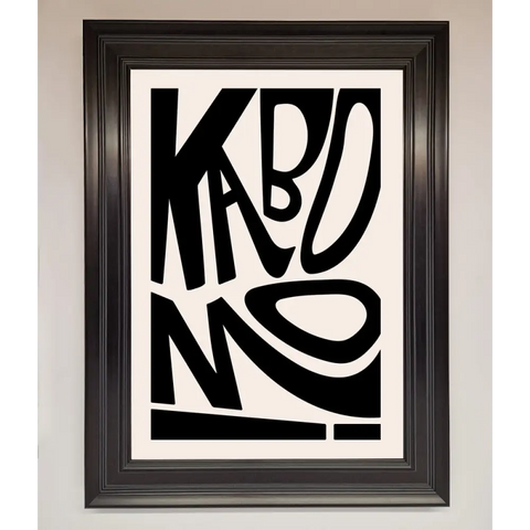 Kaboom Framed Print - A3 (29.7 x 42 cm) / Matt Black - Framed Print