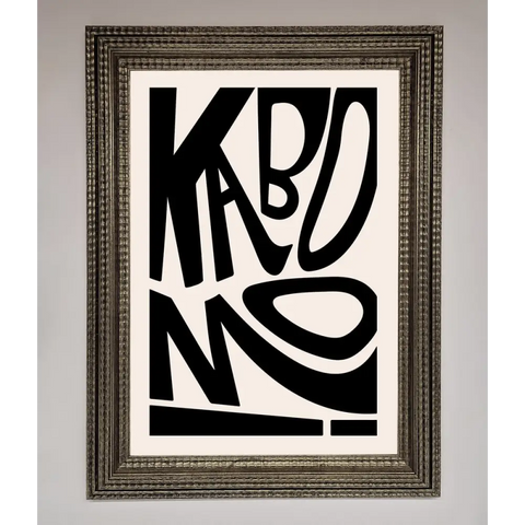 Kaboom Framed Print - A3 (29.7 x 42 cm) / Ornate Silver - Framed Print