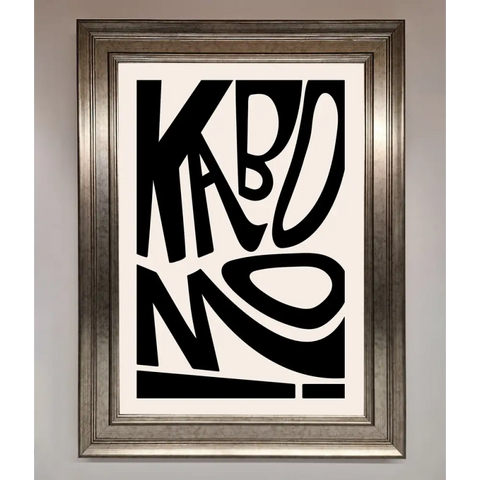 Kaboom Framed Print - A3 (29.7 x 42 cm) / Silver - Framed Print