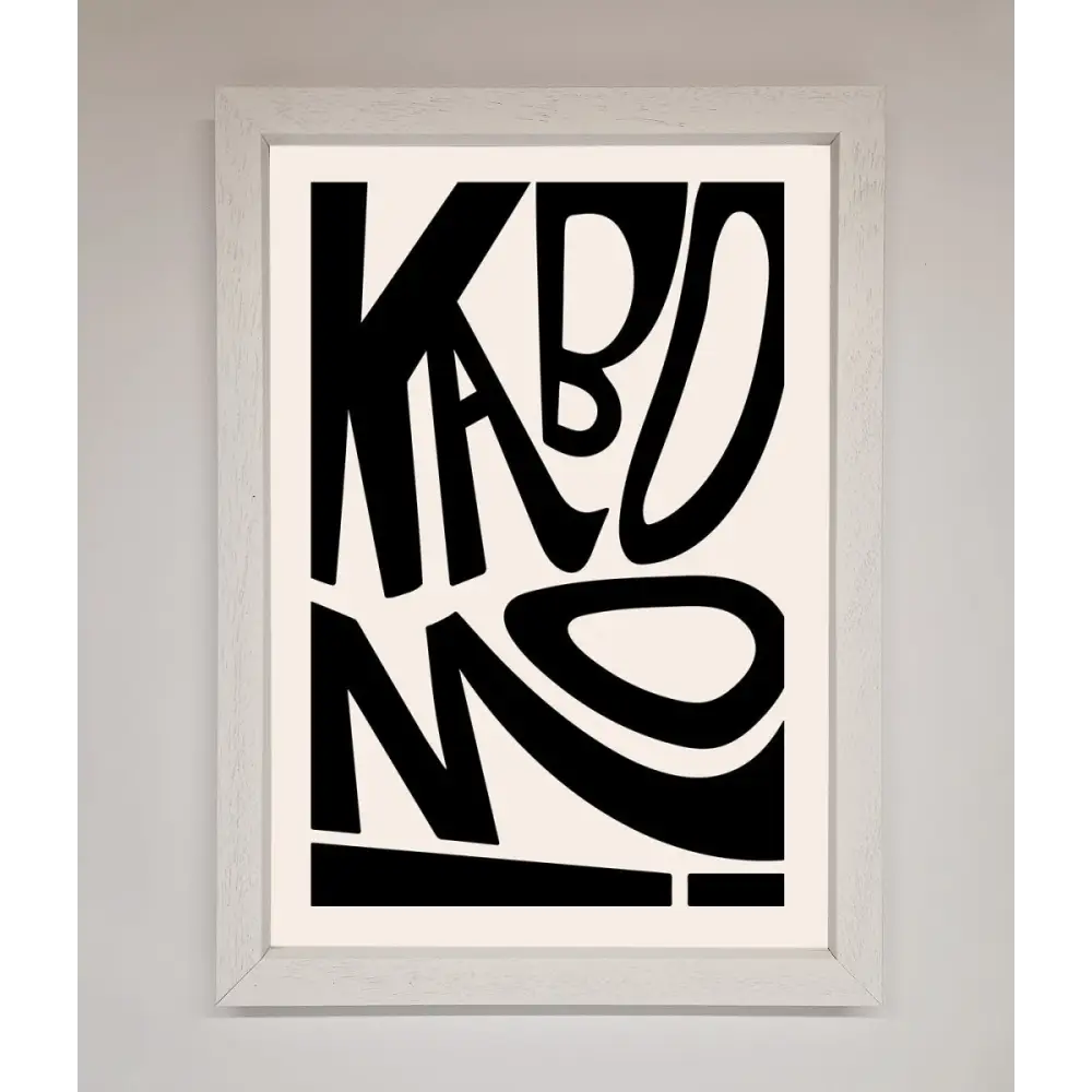 Kaboom Framed Print - A3 (29.7 x 42 cm) / White - Framed Print