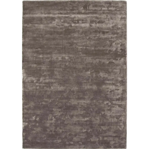 Karma Brown Solid Luxury Viscose Rug - Rugs