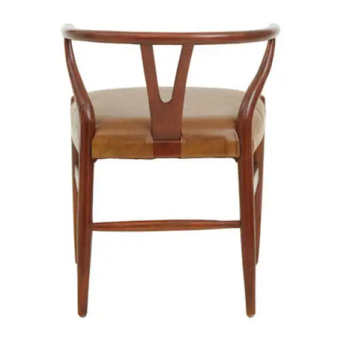 Kendari Cow Camel Leather Chair - Arm Chair