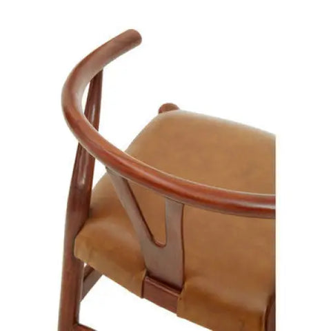 Kendari Cow Camel Leather Chair - Arm Chair