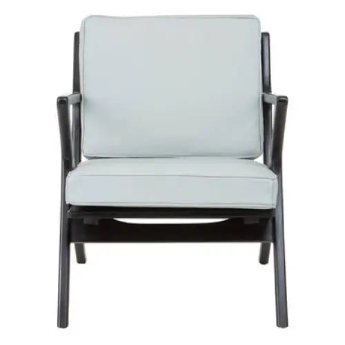 Kendari Grey Cow Leather Chair - Arm Chair