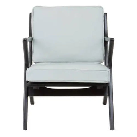 Kendari Grey Cow Leather Chair - Arm Chair