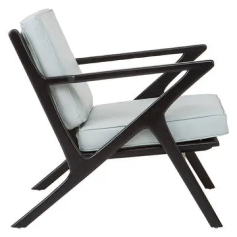 Kendari Grey Cow Leather Chair - Arm Chair