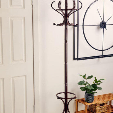 Kennedy Mahogany Finish Coat Stand