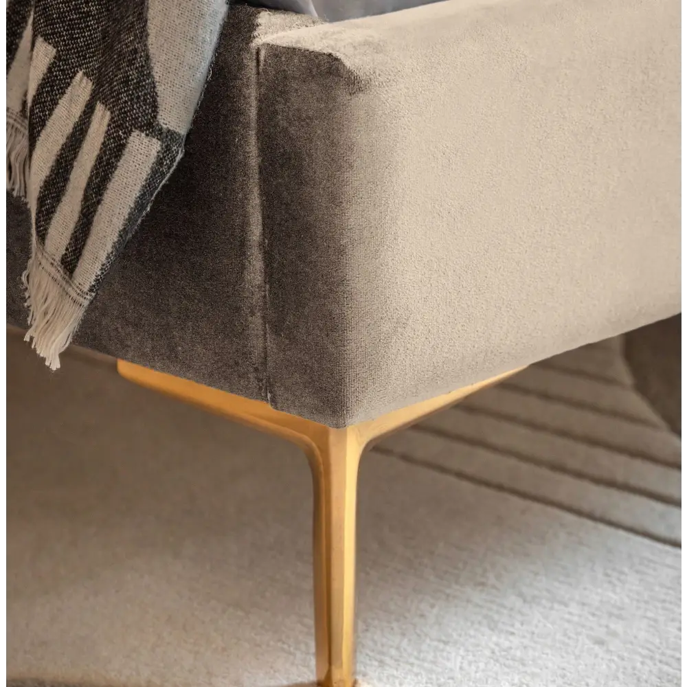 Kensington Bed Double & King - Beige - Bed frame