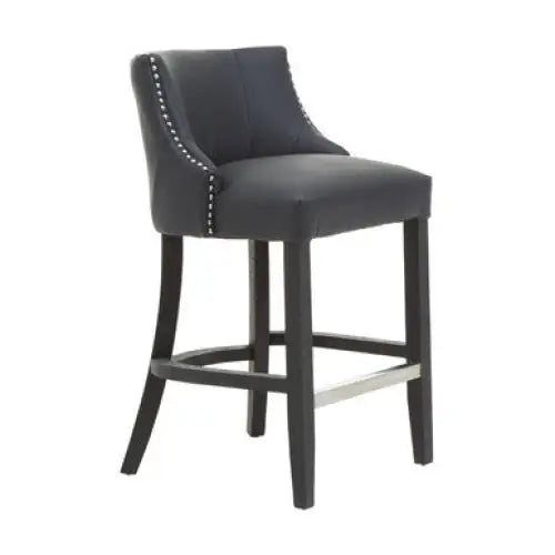 Kensington Townhouse Black Hevea Bar Chair - Bar Stool
