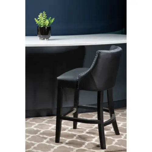 Kensington Townhouse Black Hevea Bar Chair - Bar Stool