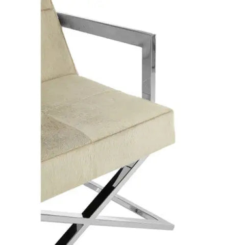 Kensington Townhouse Genuine Grey Leather Chair - Arm Chair