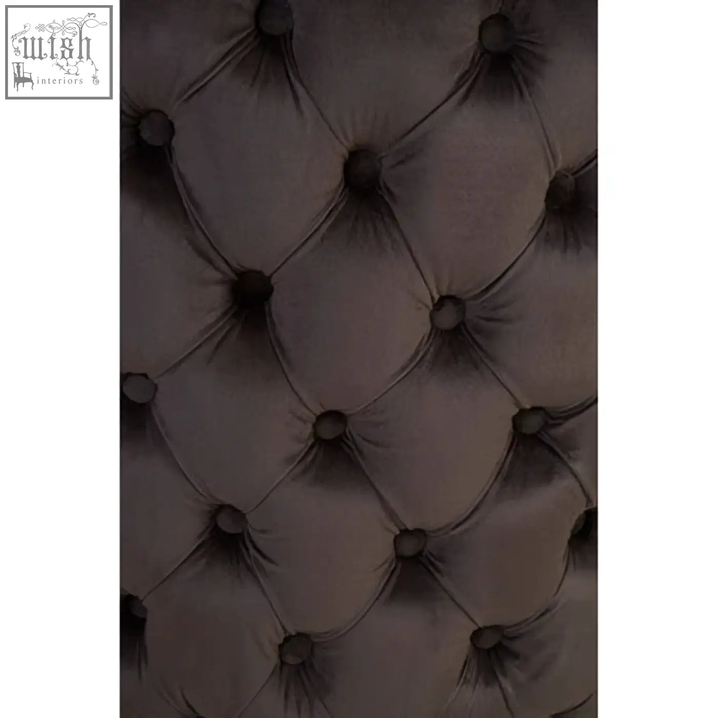 Dark gray tufted fabric with classic diamond pattern on kensington townhouse grey velvet button tufted dining chair