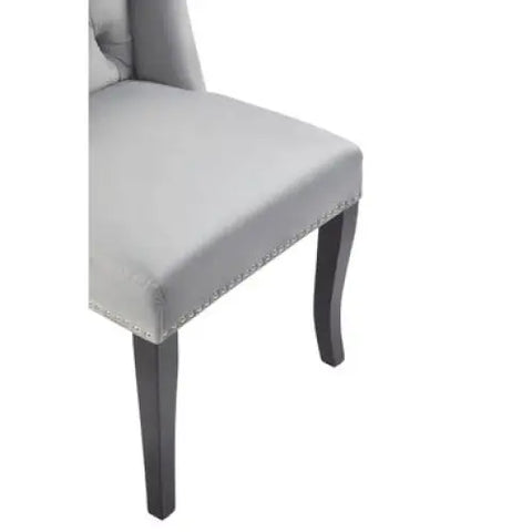 Kensington Townhouse Grey Velvet Dining Chair - Dining Chair