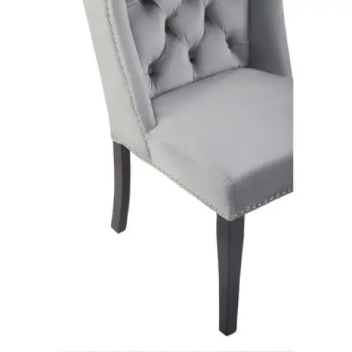 Kensington Townhouse Grey Velvet Dining Chair - Dining Chair
