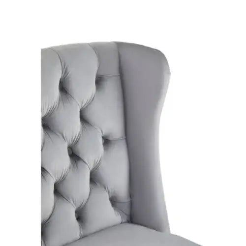 Kensington Townhouse Grey Velvet Dining Chair - Dining Chair