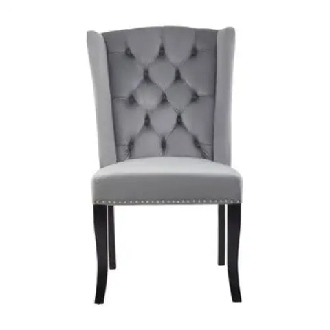 Kensington Townhouse Grey Velvet Dining Chair - Dining Chair