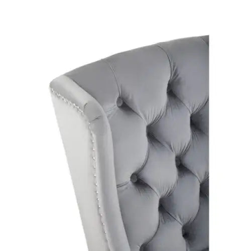 Kensington Townhouse Grey Velvet Dining Chair - Dining Chair