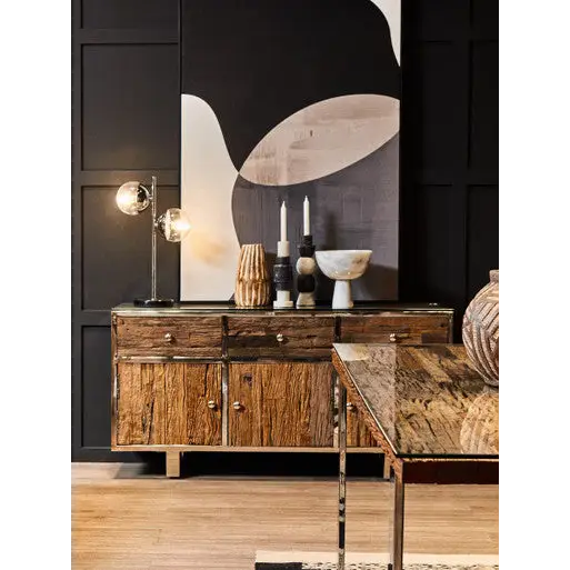 Kerala Natural U Shaped Base Dining Table