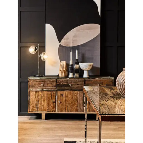 Kerala Natural U Shaped Base Dining Table