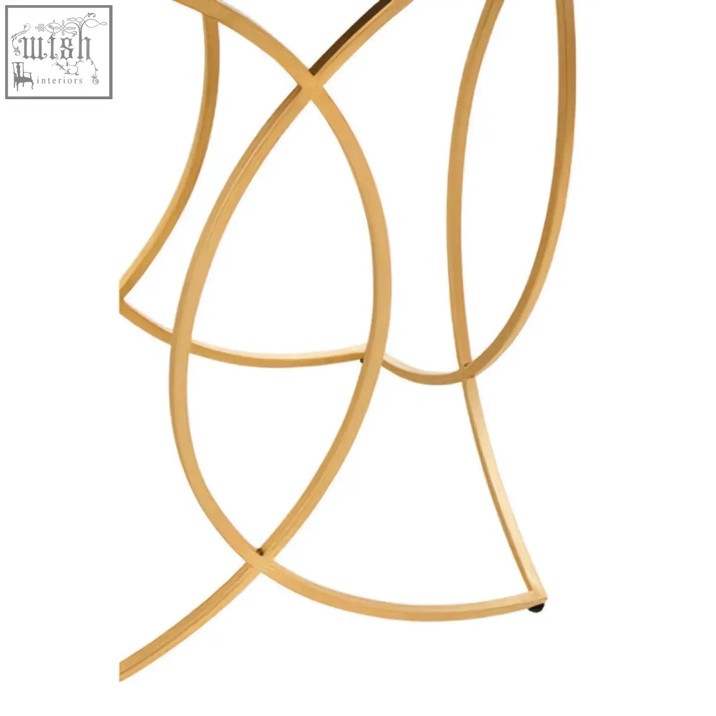 Gold console table kia black and gold console table with abstract curved geometric gold-toned metal design