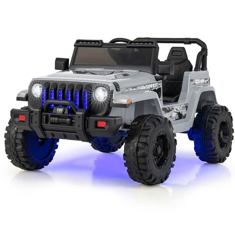 12V Kids Ride on Truck with 2.4G Parental Remote Control and Music-Black