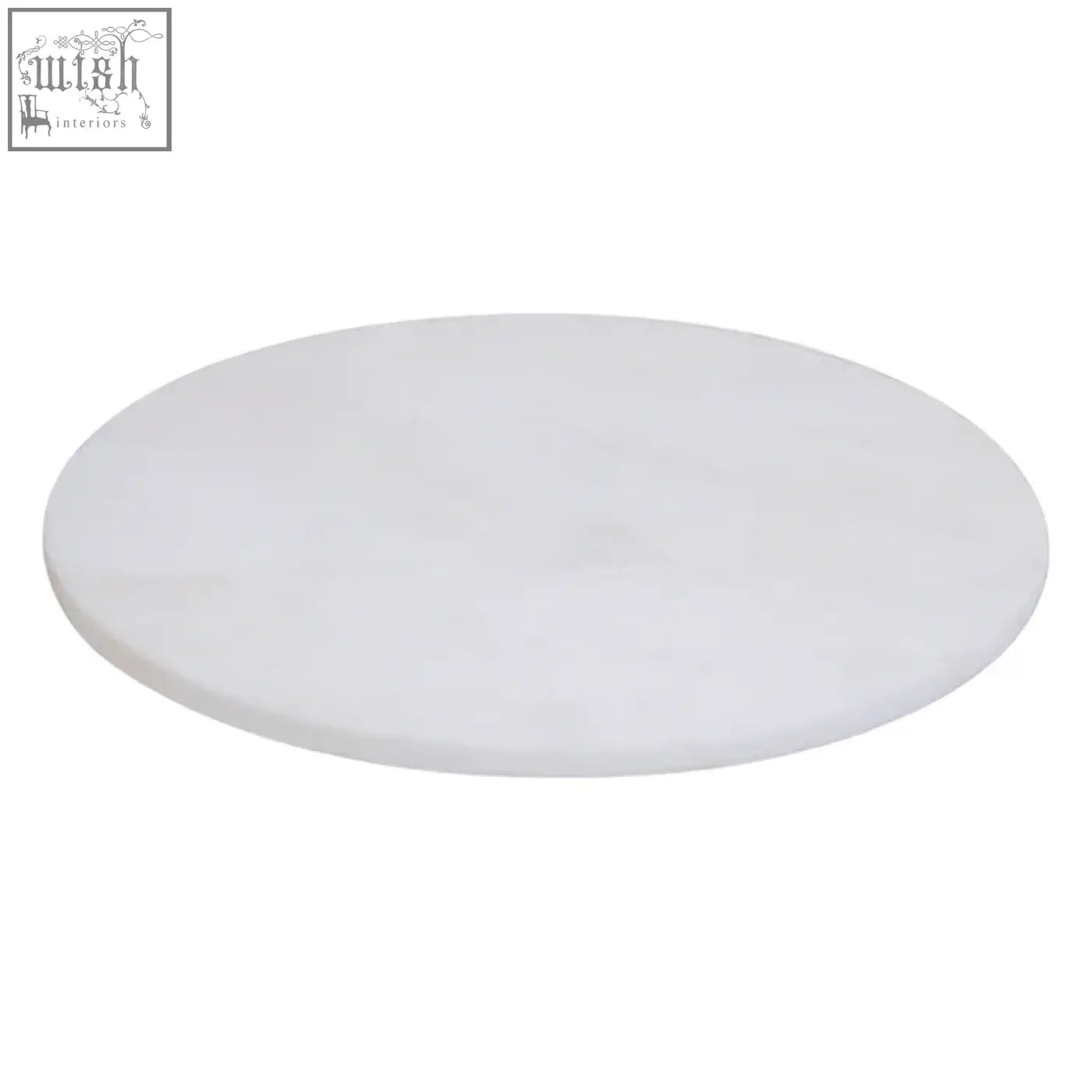 Kindia white marble round chopping and serving board made of white marble perfect for serving and prep