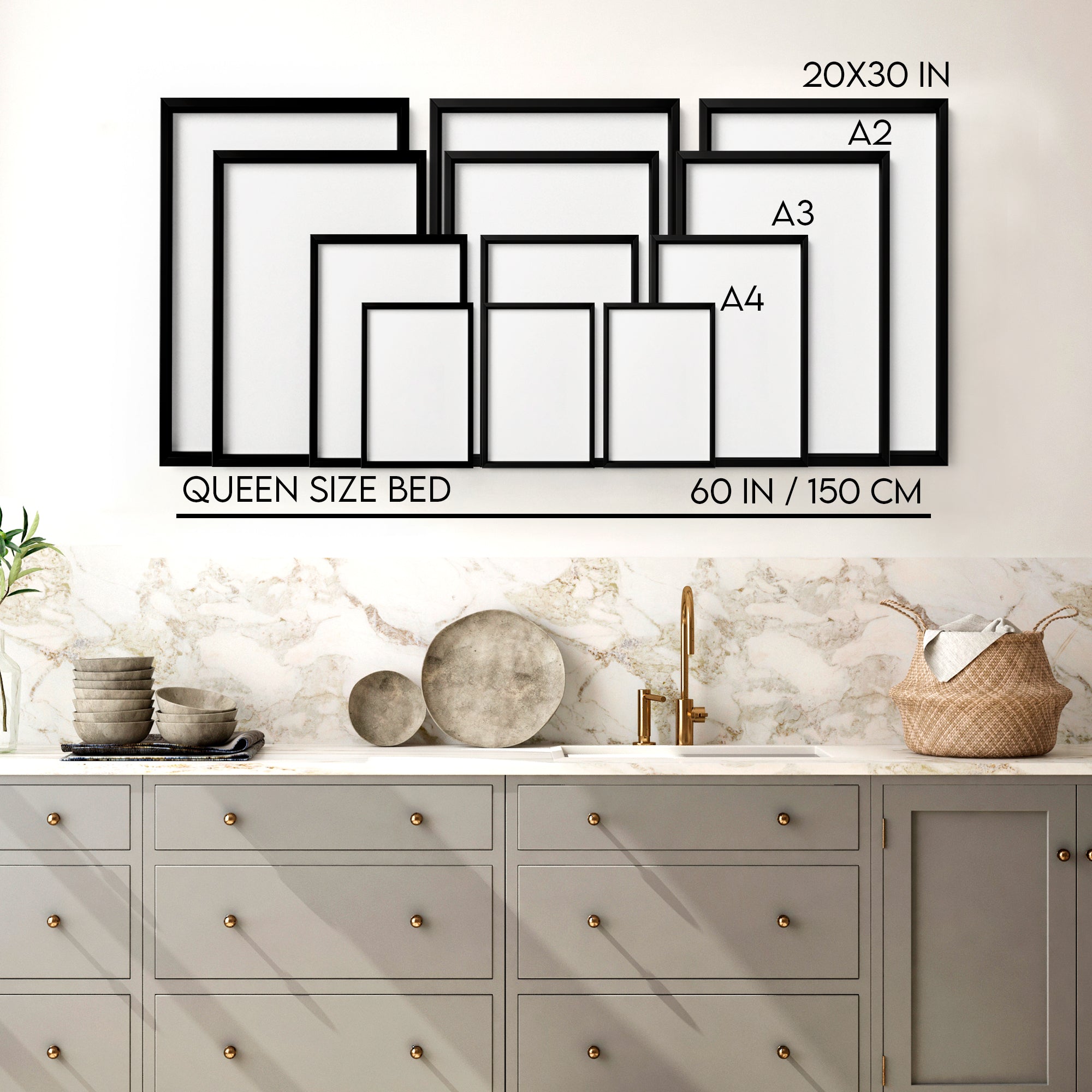 Kitchen Gallery Walls | Set of 3 Italian Lifestyle Wall art Prints