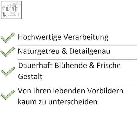 List of klocke dekorationsbedarf artificial plant features highlighting high-quality craftsmanship and lifelike detail in green artificial grass pot set