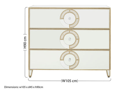 Knightsbridge 3 Drawer Unit