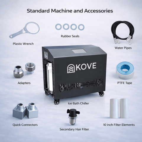 KOVE Elite Ice Bath Chiller 1.5HP – Heat & Cool with App Control