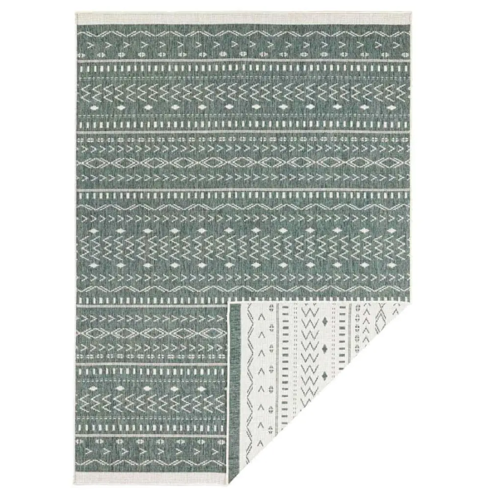 Kuba Reversible Indoor-Outdoor Rug - 80X150 cm / Green - Rugs