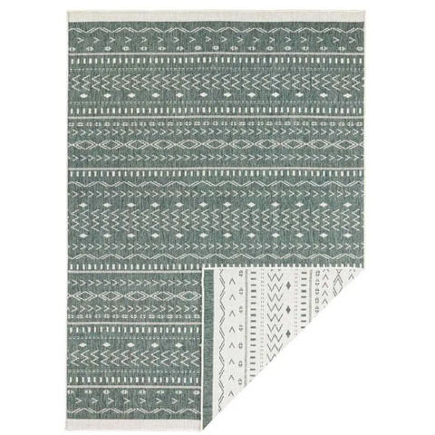 Kuba Reversible Indoor-Outdoor Rug - 80X150 cm / Green - Rugs