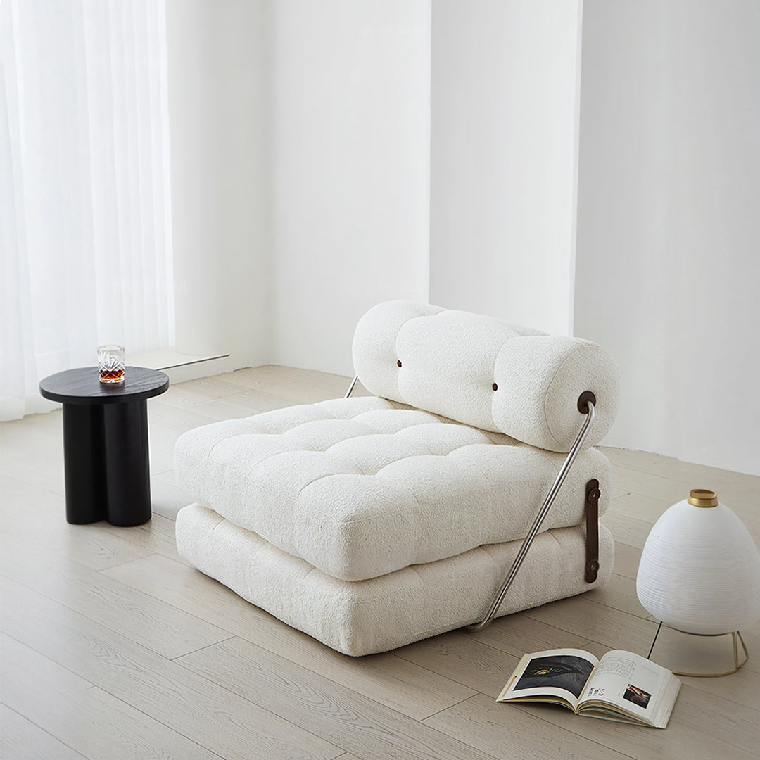 Kumar Single Seater Sofa Bed, Boucle