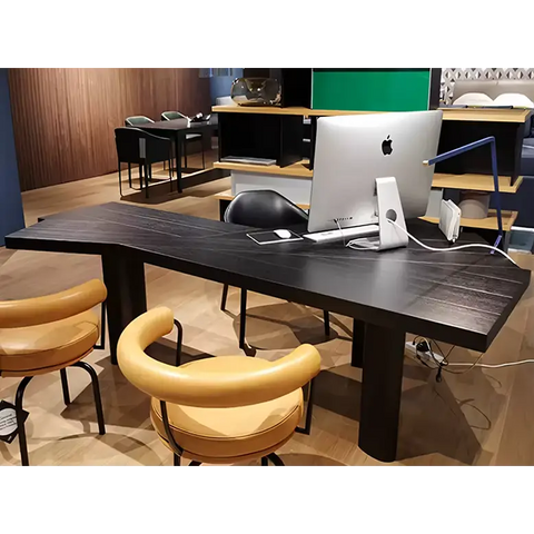 Kwan Corner Office Desk Black Or Oak - office desk