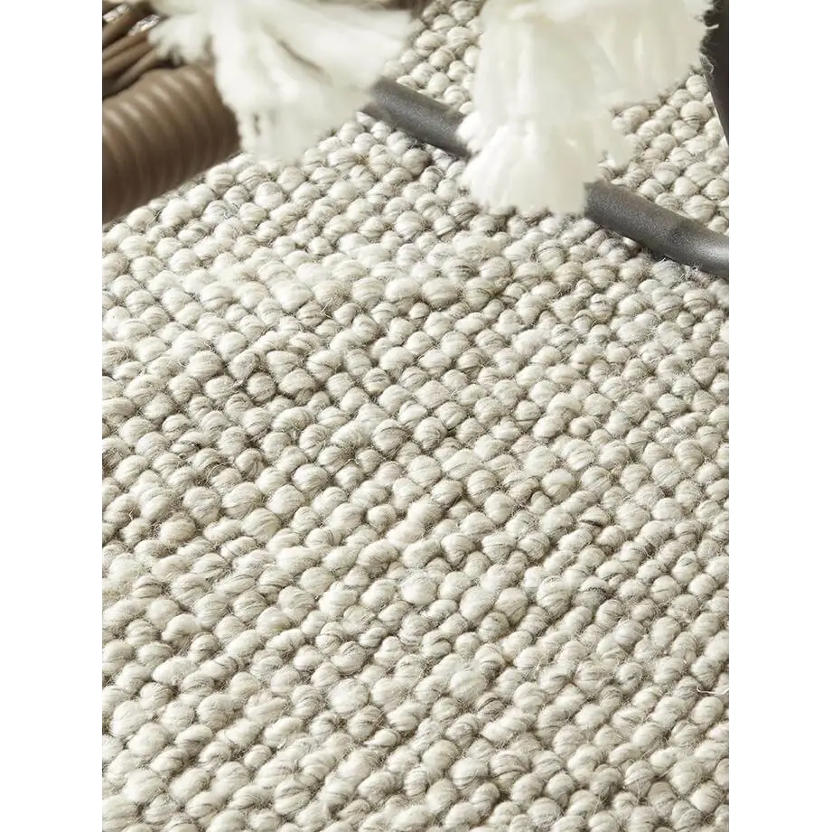 La Playa Silver Grey Solid Rug - Rugs